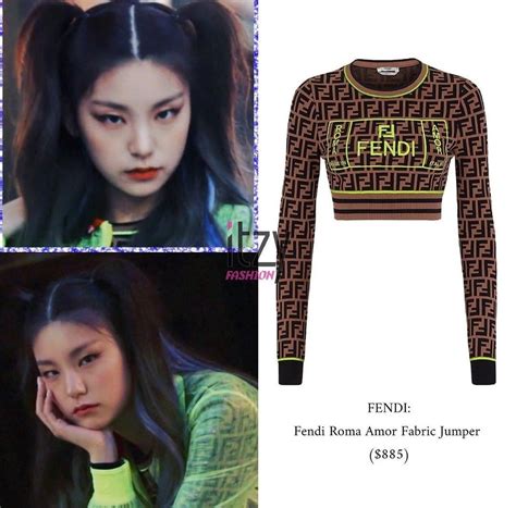 itzy fendi dress|itzy's yeji style.